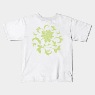 Oriental Flower – Daiquiri Green – Circular Kids T-Shirt